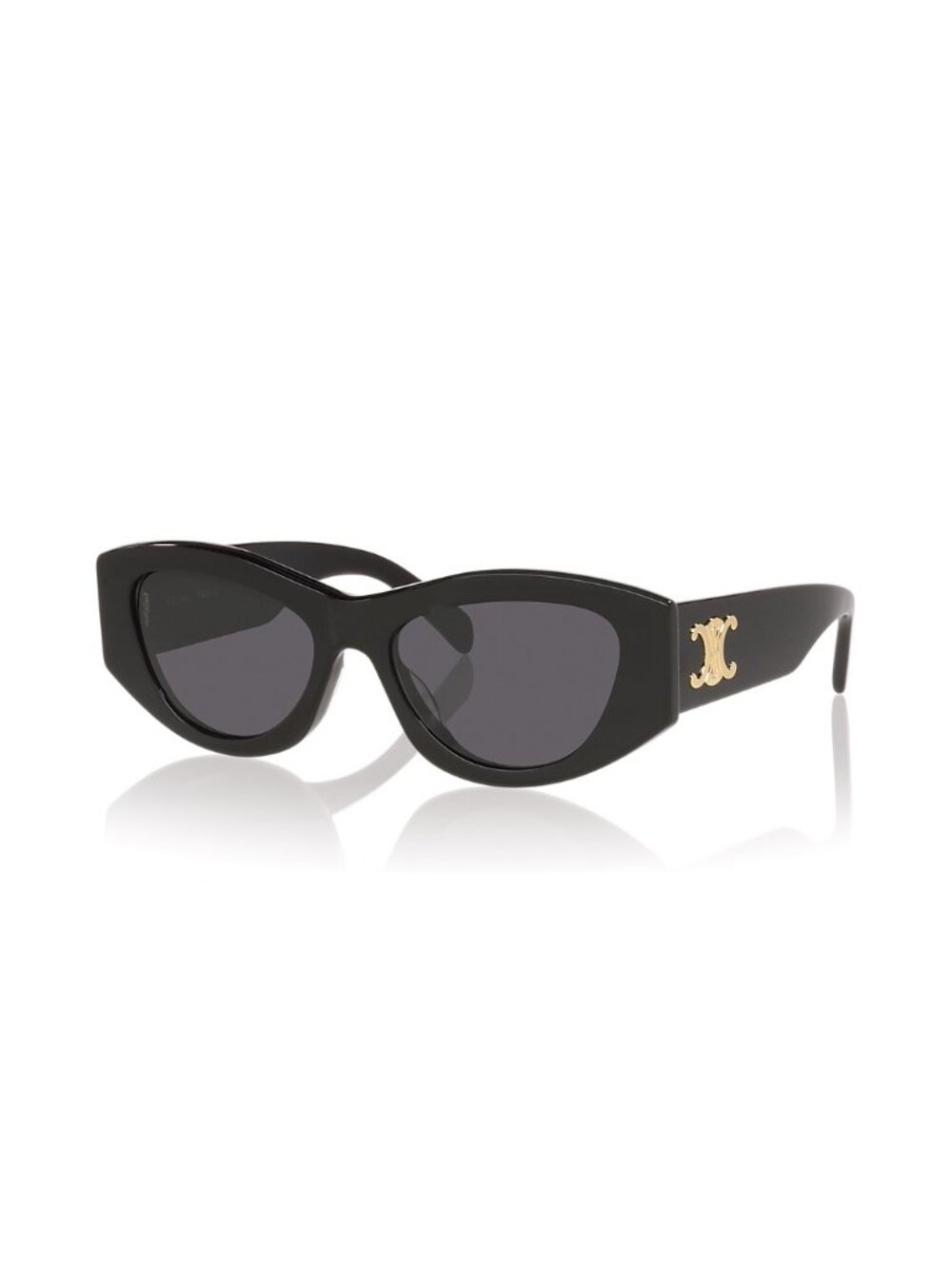 CELINE Triomphe CL40308U (Triomphe 15) cat-eye geometric black sunglasses